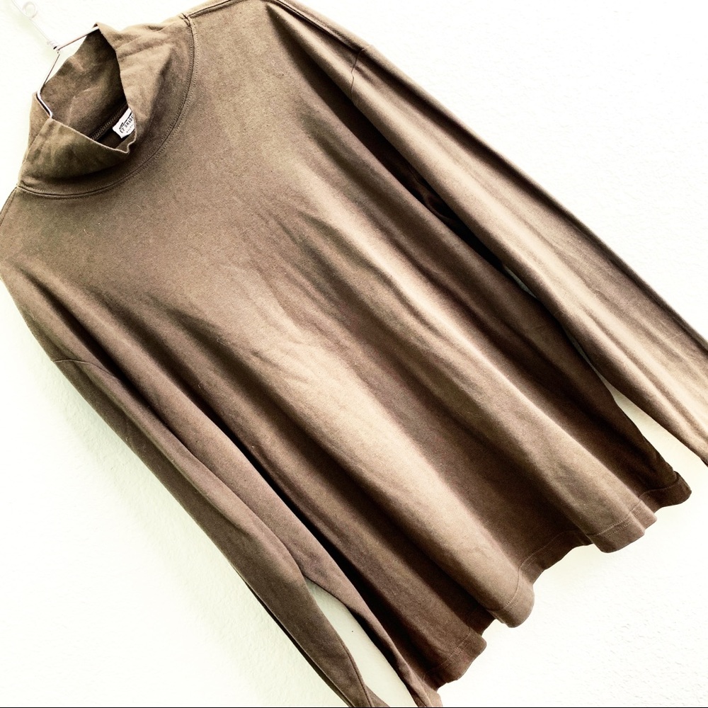 CP SHADES vintage california casual long sleeve cowl turtle neck top shirt vtg